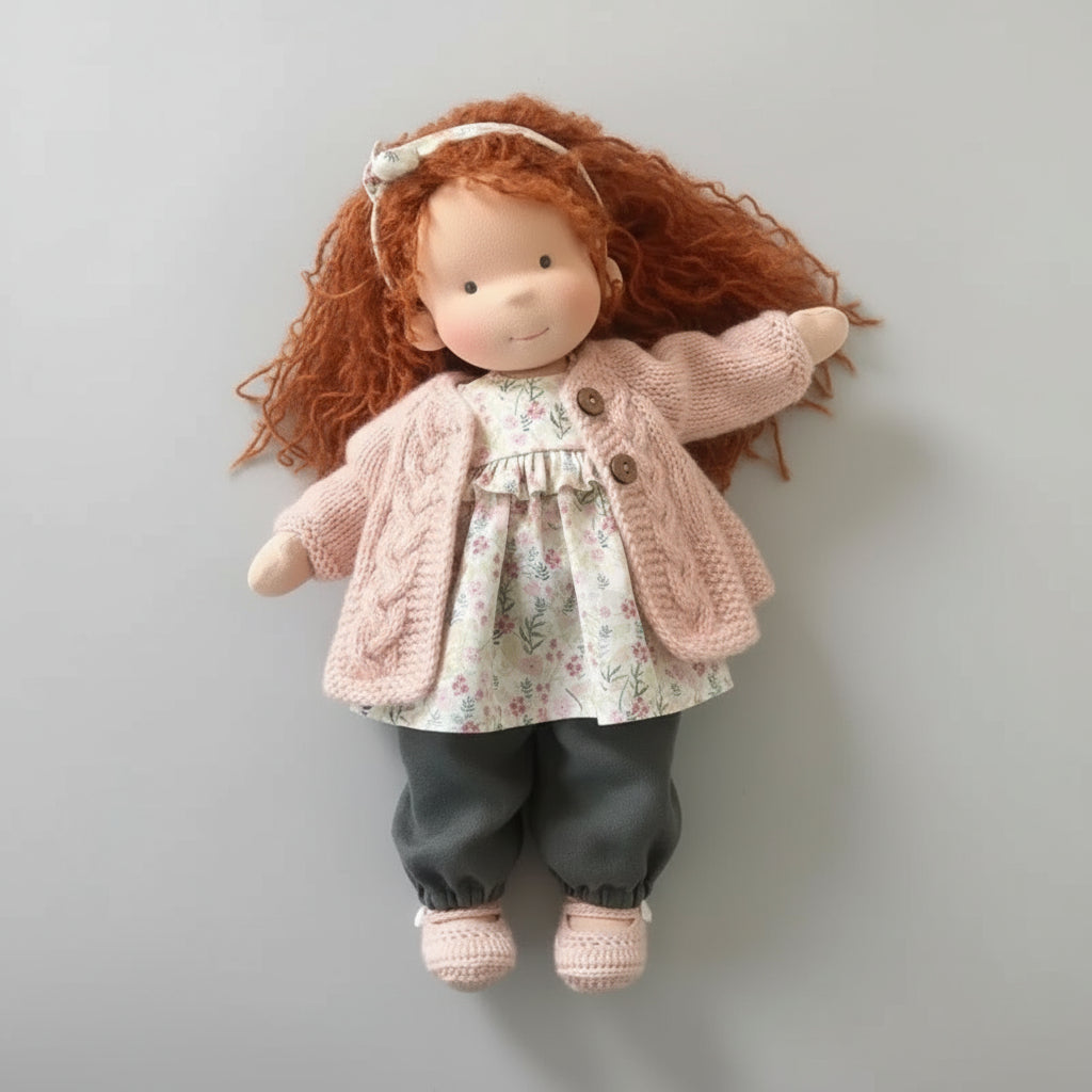 Aurelia Waldorf Cotton Doll For Creative Play And Storytelling