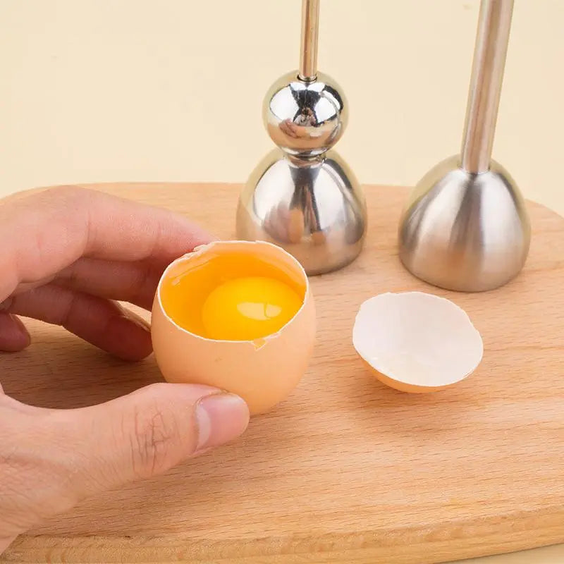 Eggåpner i rustfritt stål for bløtkokte og frokostegg Kjøkkengadget