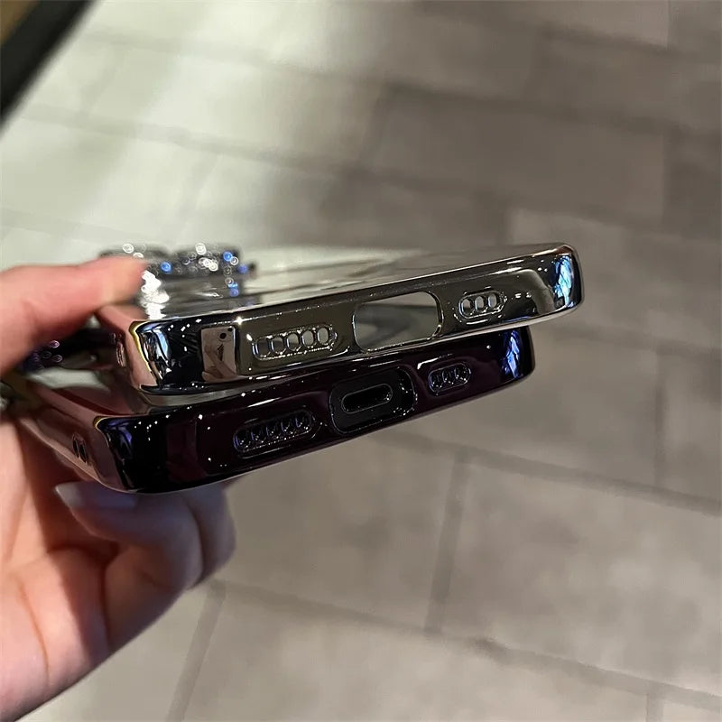 iPhone magnetisk belagt klar etui med blød finish
