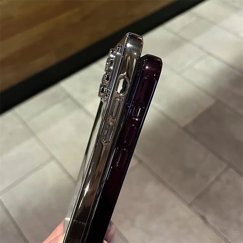 iPhone magnetisk belagt klar etui med blød finish