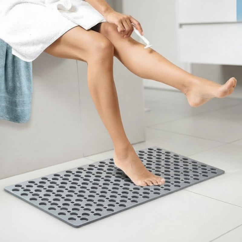 Zenbath sikker brusemåtte med skridsikkert greb til hygiejniske badeværelser