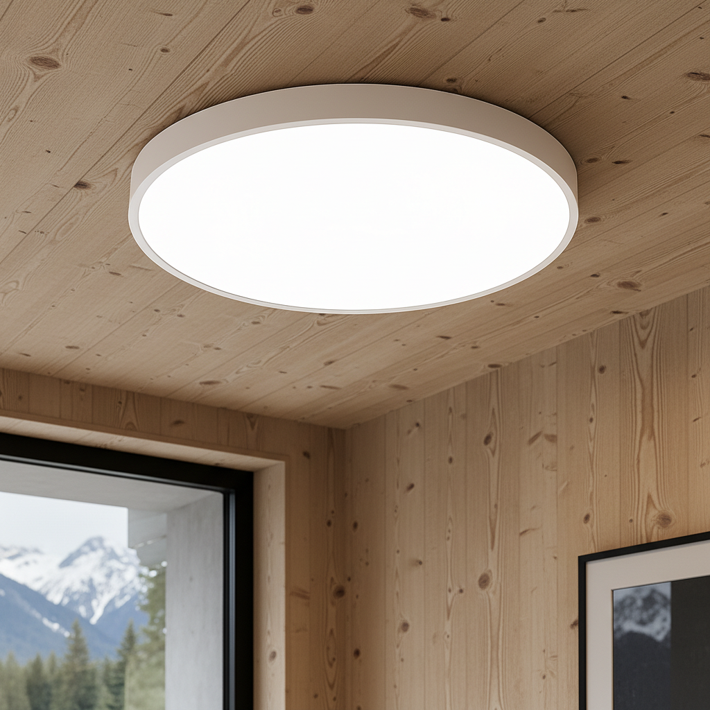 AeroLux Ultra-tynn taklampe med integrert lysflate