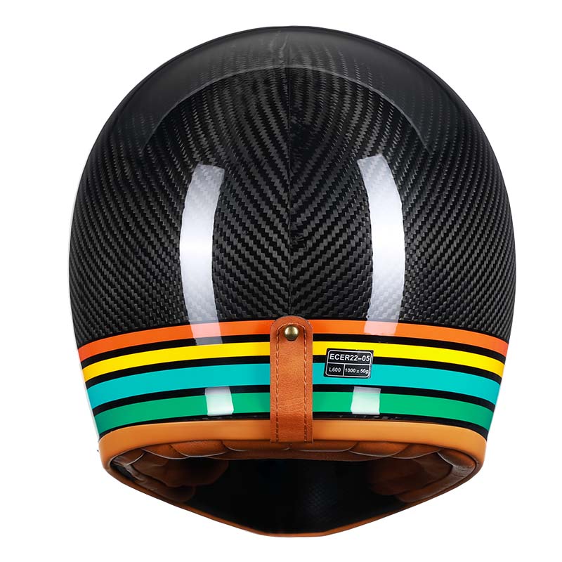 NovaGuard Carbon Fiber Full Face Motorcycle Helmet DOT ECE Certified