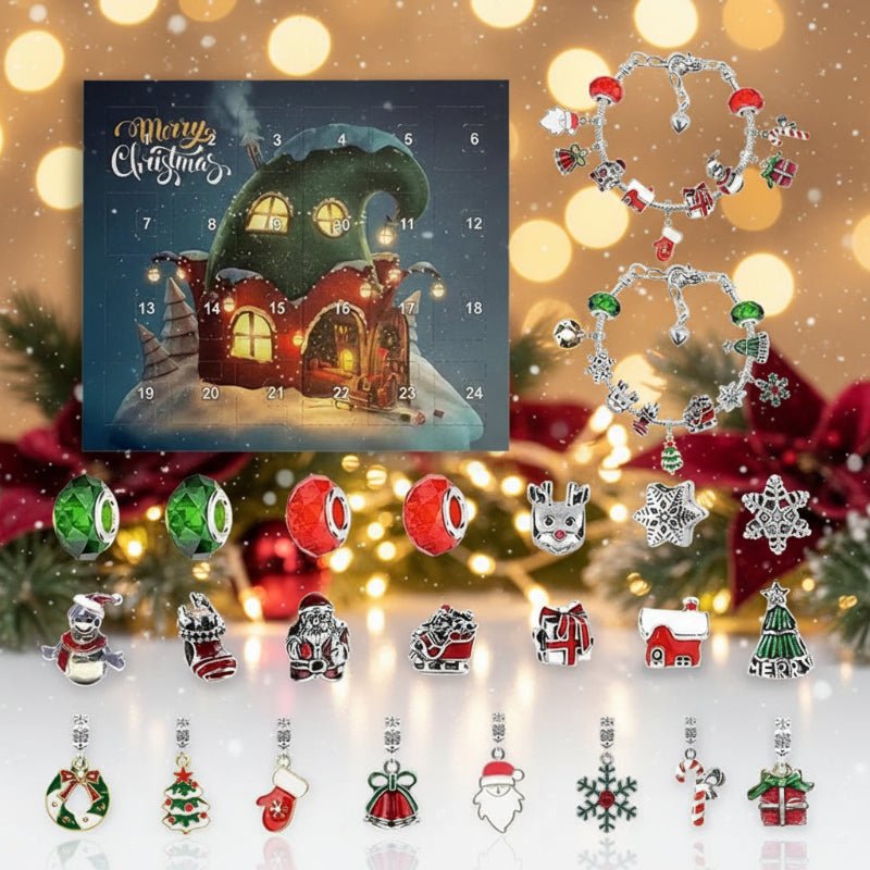 LumaCraft Weihnachtsarmband Adventskalender 24 Tage Bastelspaß für Kinder