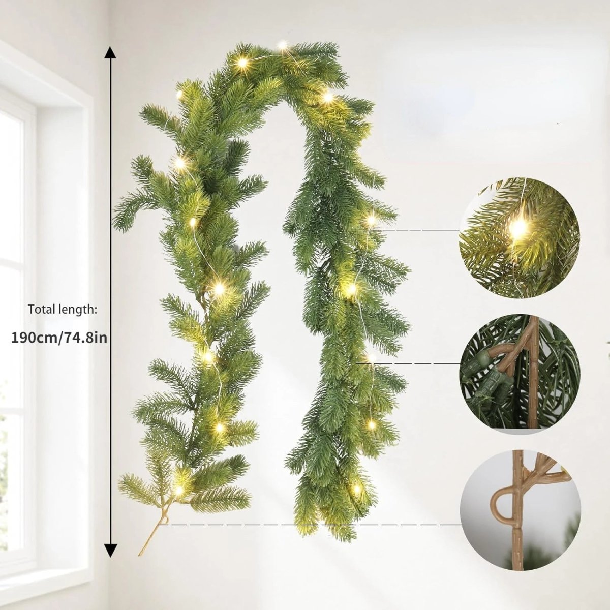 LumaWeave LED Christmas Wreath Radiates Gentle Holiday Warmth