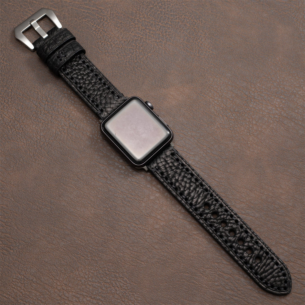 IronCrest Deri Kayış Apple Watch Tüm Seriler ve Ultra için