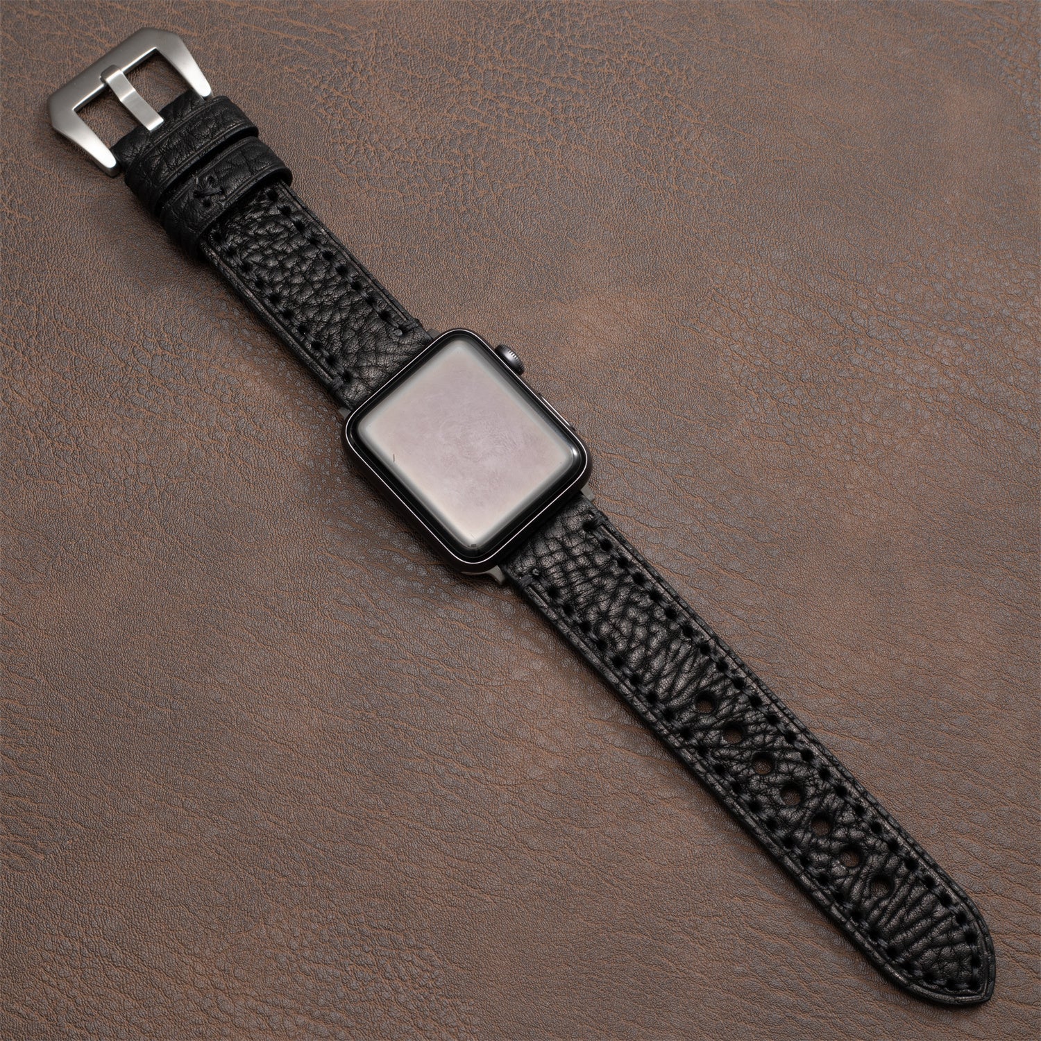 IronCrest Deri Kayış Apple Watch Tüm Seriler ve Ultra için