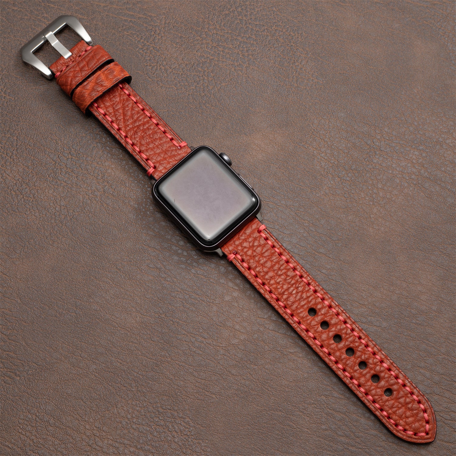 IronCrest Deri Kayış Apple Watch Tüm Seriler ve Ultra için
