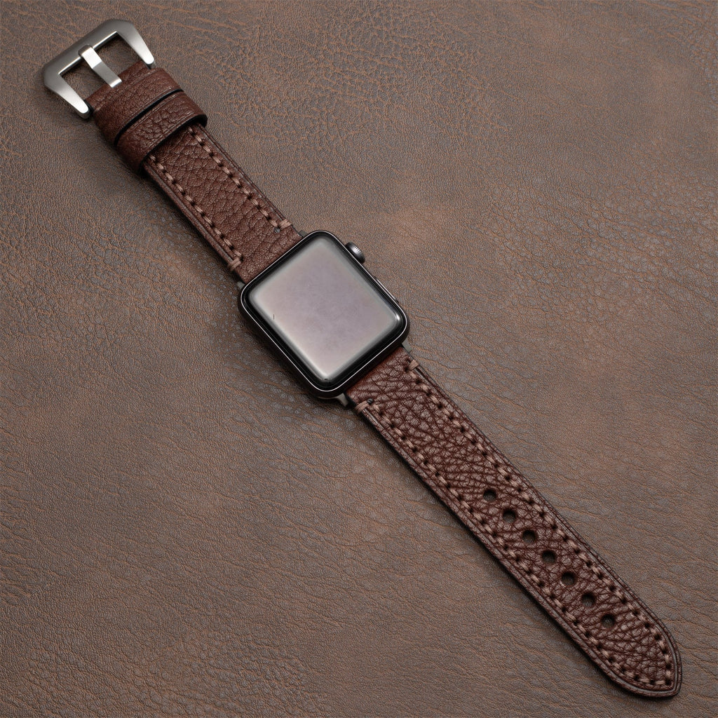 IronCrest Deri Kayış Apple Watch Tüm Seriler ve Ultra için