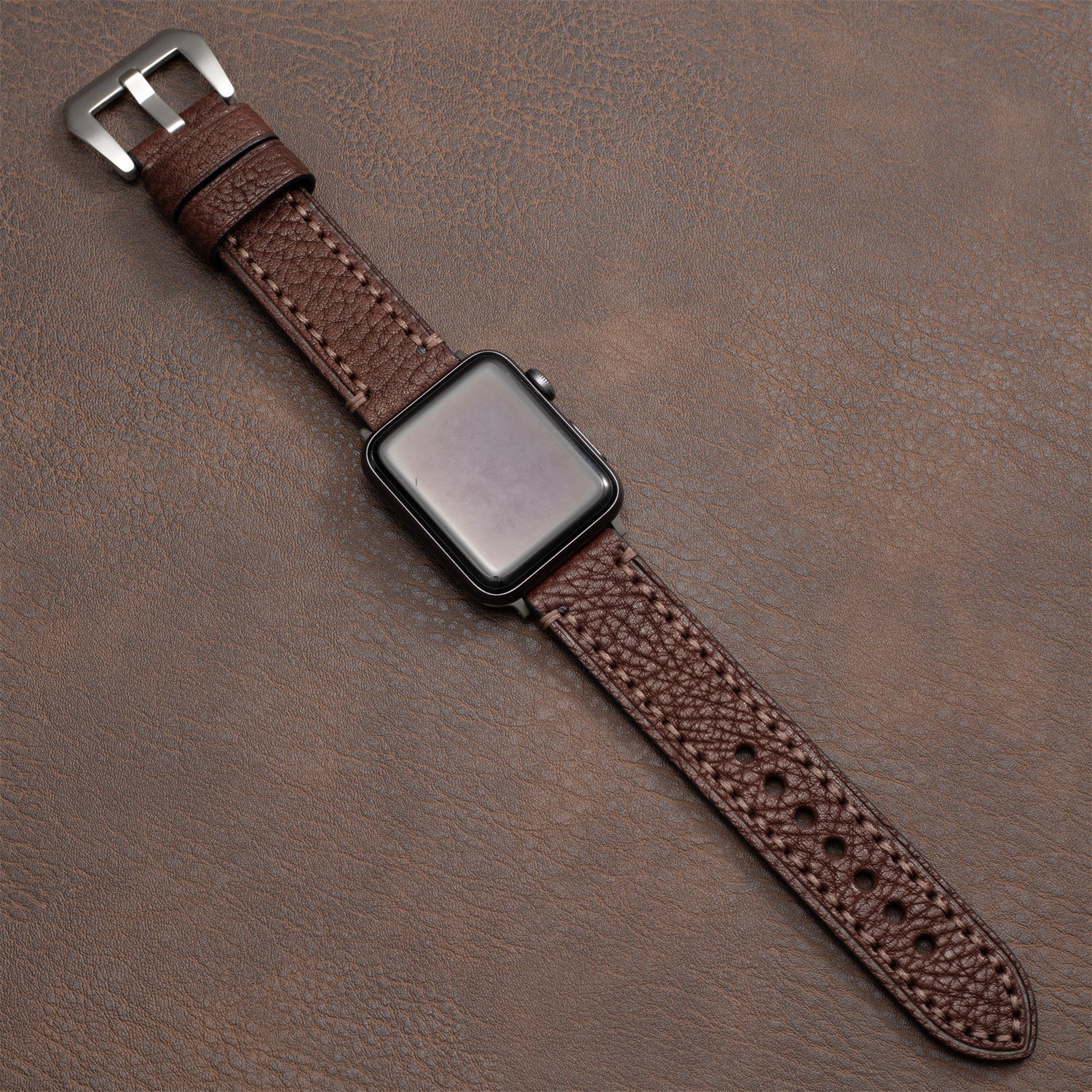 IronCrest Deri Kayış Apple Watch Tüm Seriler ve Ultra için