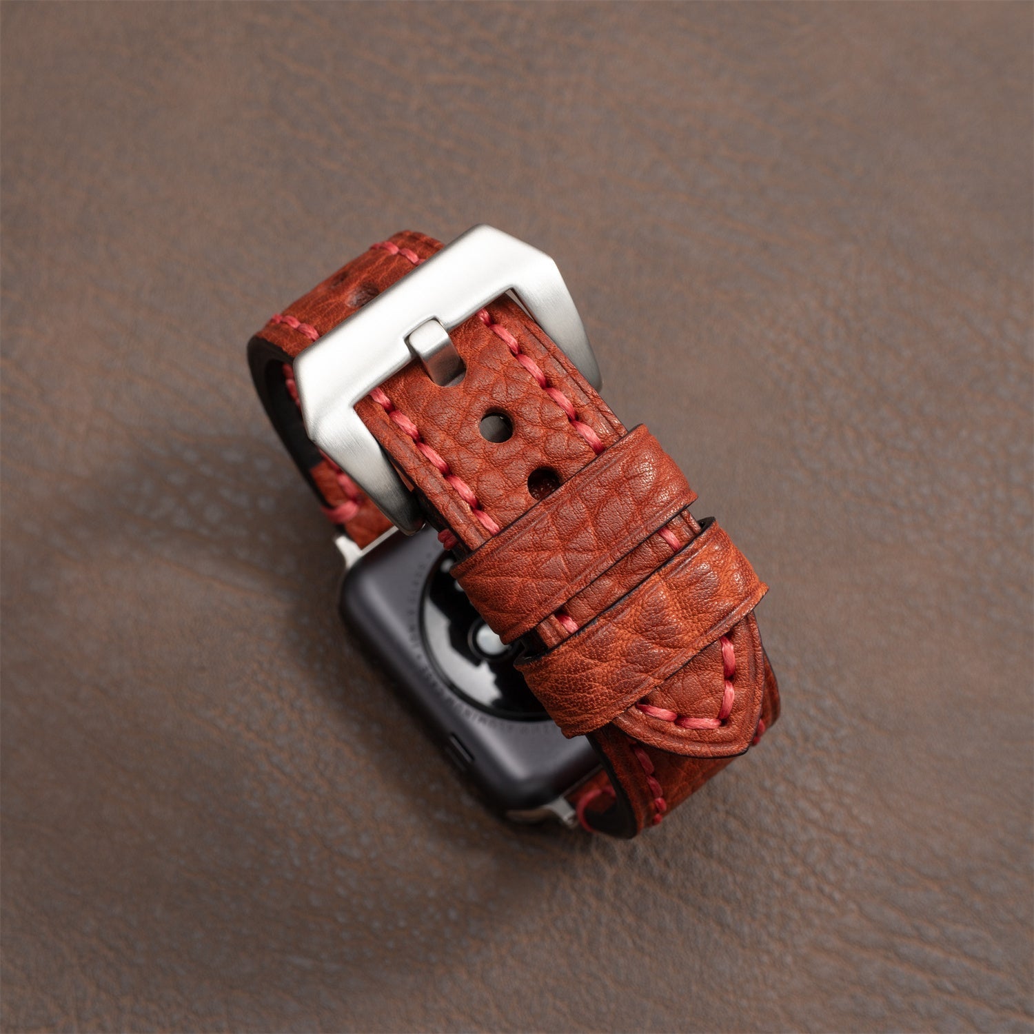 IronCrest Deri Kayış Apple Watch Tüm Seriler ve Ultra için