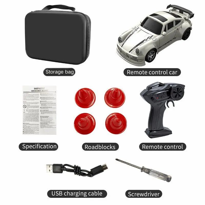 AeroGlide Mini Remote Control Drift Car For Smooth Glide Across Slick Surfaces