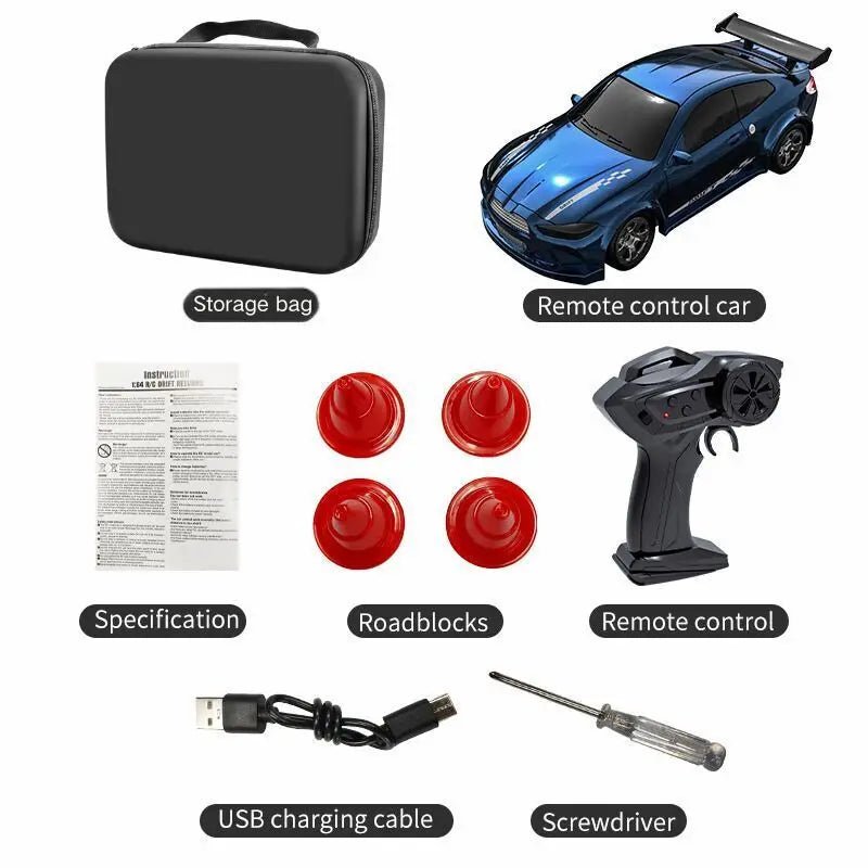 AeroGlide Mini Remote Control Drift Car For Smooth Glide Across Slick Surfaces