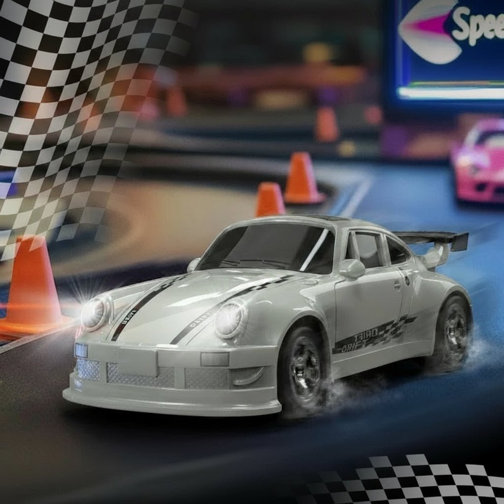 AeroGlide Mini Remote Control Drift Car For Smooth Glide Across Slick Surfaces