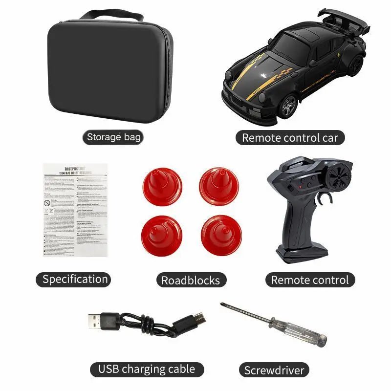 AeroGlide Mini Remote Control Drift Car For Smooth Glide Across Slick Surfaces