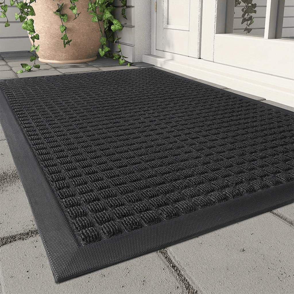 Sturdy Slip Resistant Doormat For Scraping Dirt At Entrance