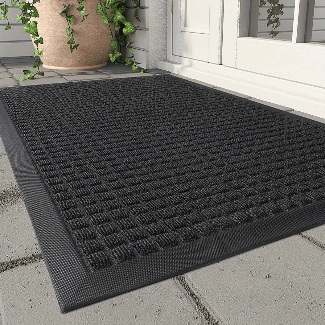 Sturdy Slip Resistant Doormat For Scraping Dirt At Entrance
