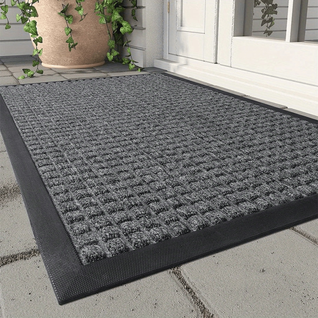 Sturdy Slip Resistant Doormat For Scraping Dirt At Entrance