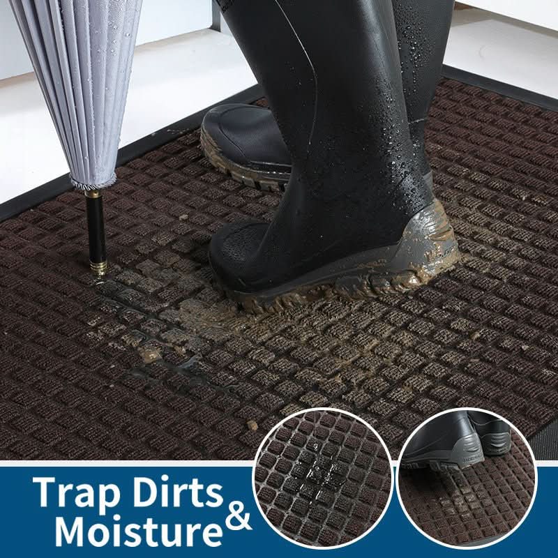 Sturdy Slip Resistant Doormat For Scraping Dirt At Entrance