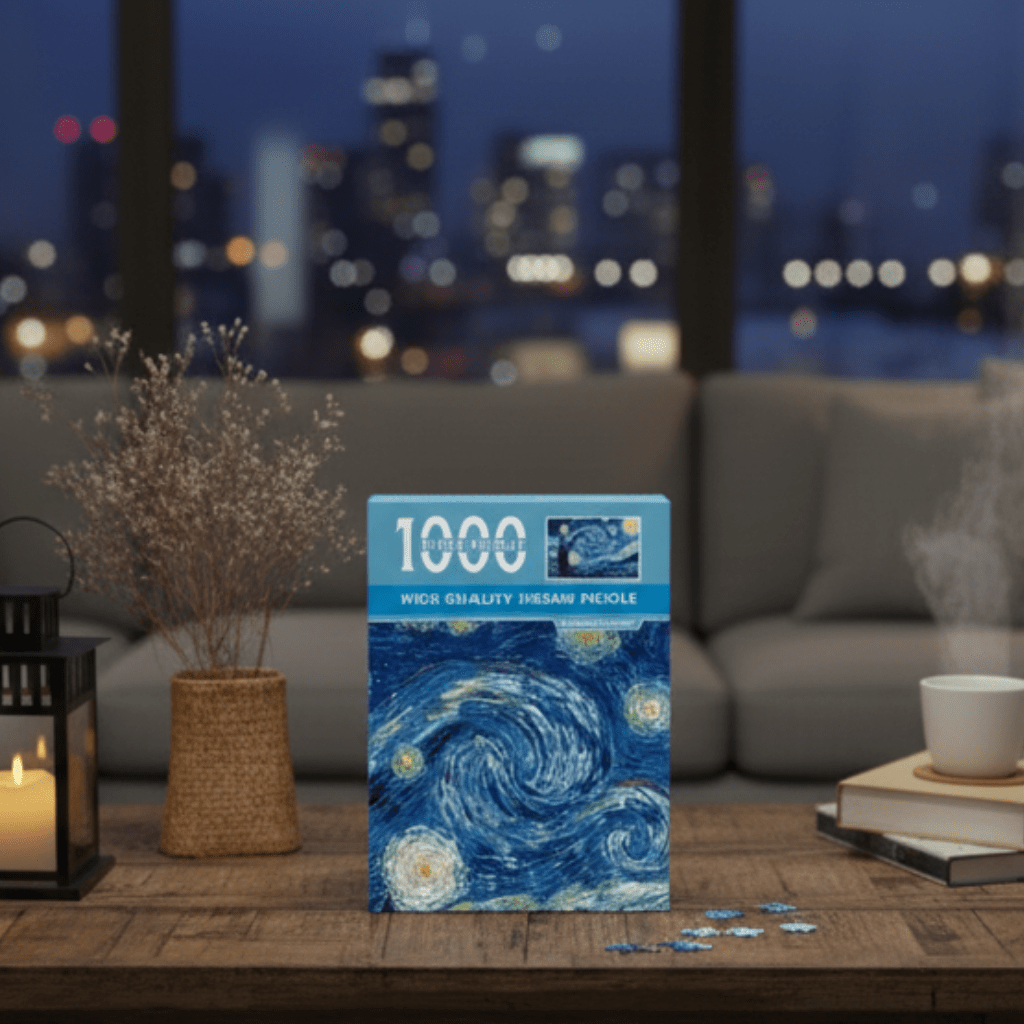Puzzle compact LumaCraft Van Gogh 1000 pièces pour amateurs d'art Couleurs vives