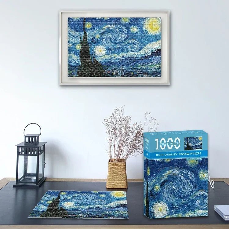 Puzzle compact LumaCraft Van Gogh 1000 pièces pour amateurs d'art Couleurs vives