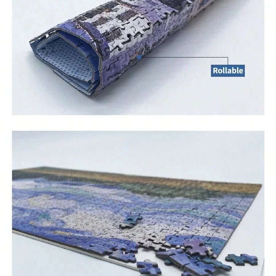 Puzzle compact LumaCraft Van Gogh 1000 pièces pour amateurs d'art Couleurs vives