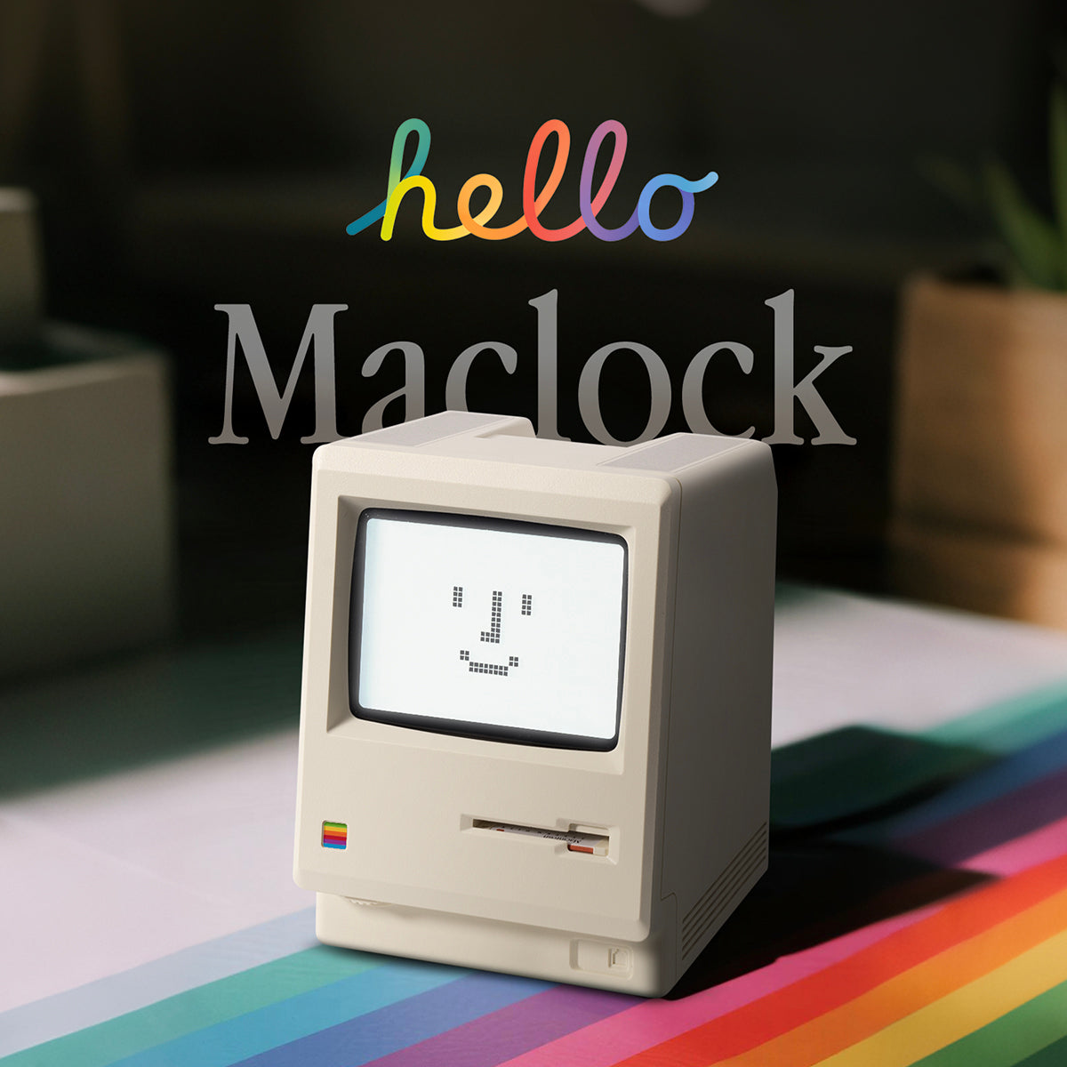 NexaTick Retro Computer Look Digital Alarm Clock for Home Office and Desk Decor