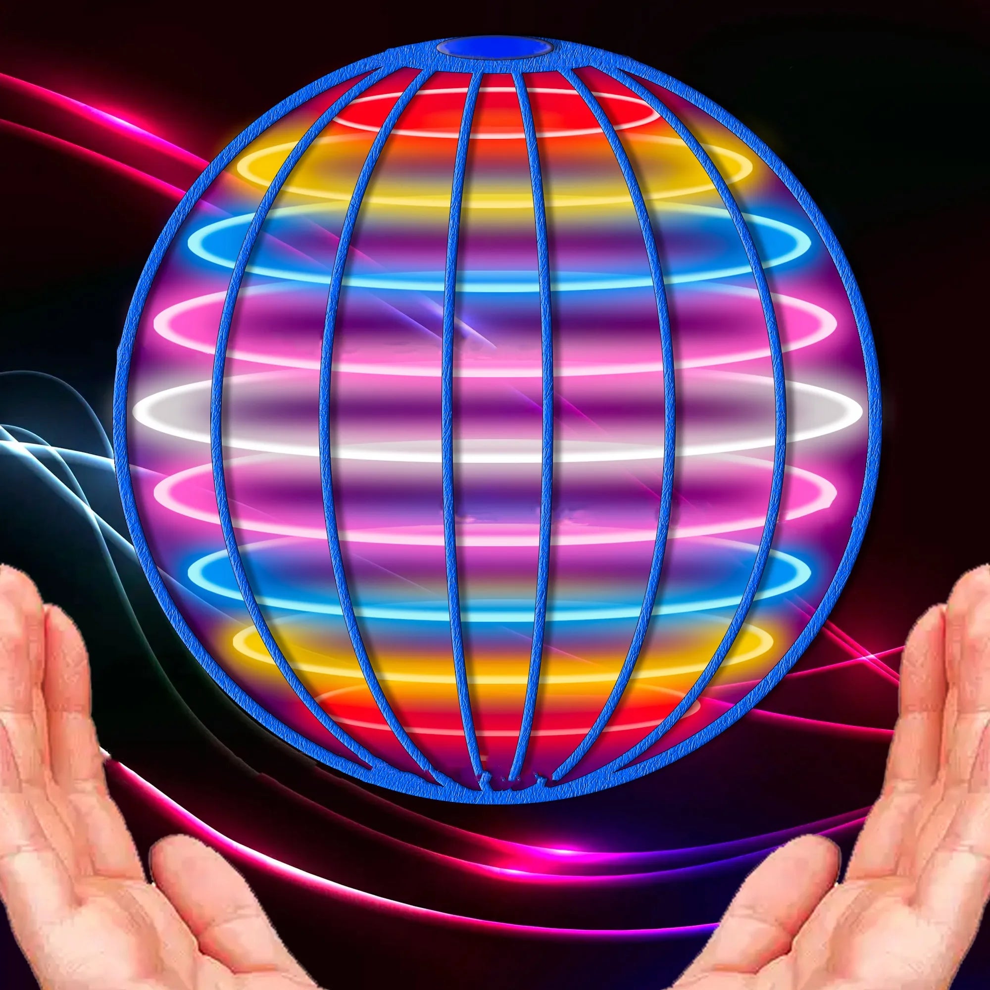 NovaSpin Gesture Controlled Flying Spinner With LED Effects For Hovering Fun
