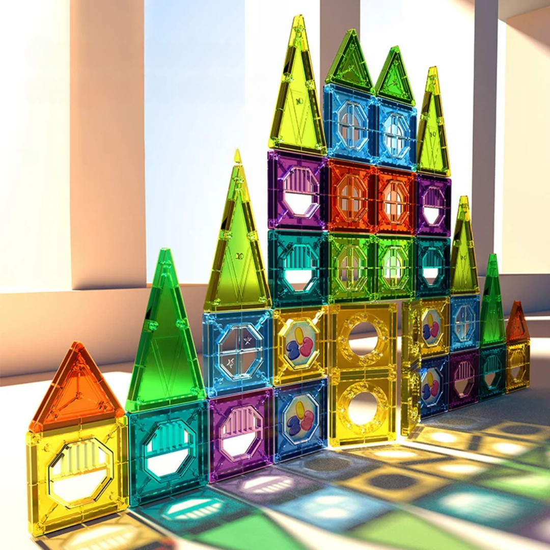 Bloques Magnéticos Vibrantes para Construcción Creativa STEM y Juego Imaginativo