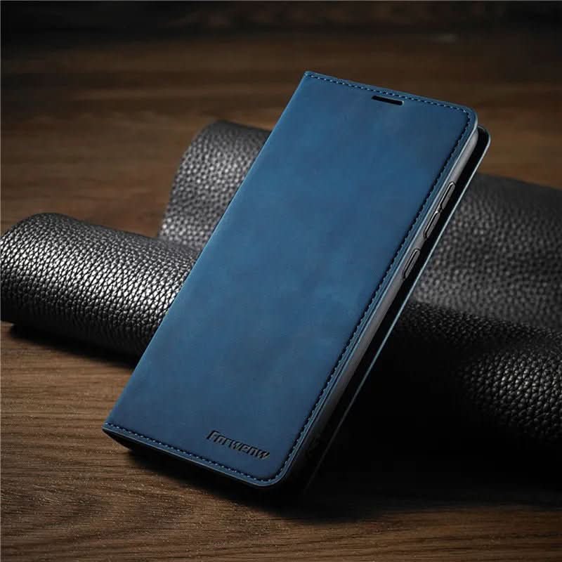 衝撃吸収機能付きレザー磁気iPhoneケース