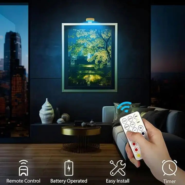 Magnetické LED umělecké světlo pro vystavení a rámování galerií