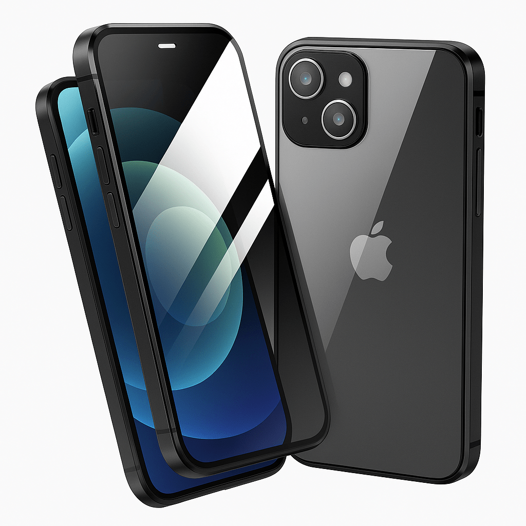 NovaGuard magnetisk personvern-etui for iPhone med skjermbeskytter for personvernproffer