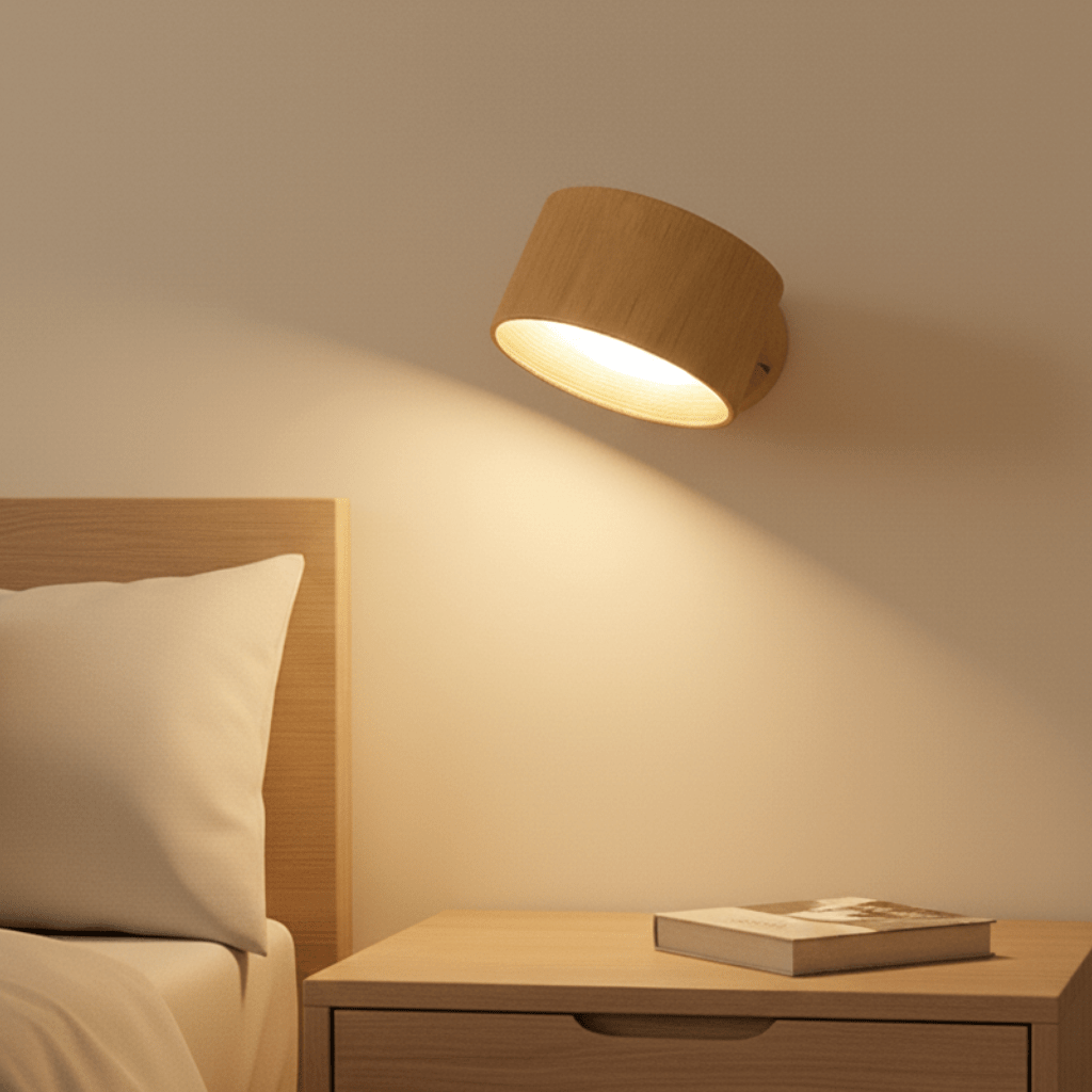 Nordická nabíjecí nástěnná lampa pro moderní domovy