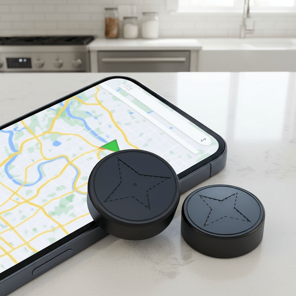 Mini GPS Locator Featuring Magnetic Clip Real Time Valuables Tracking