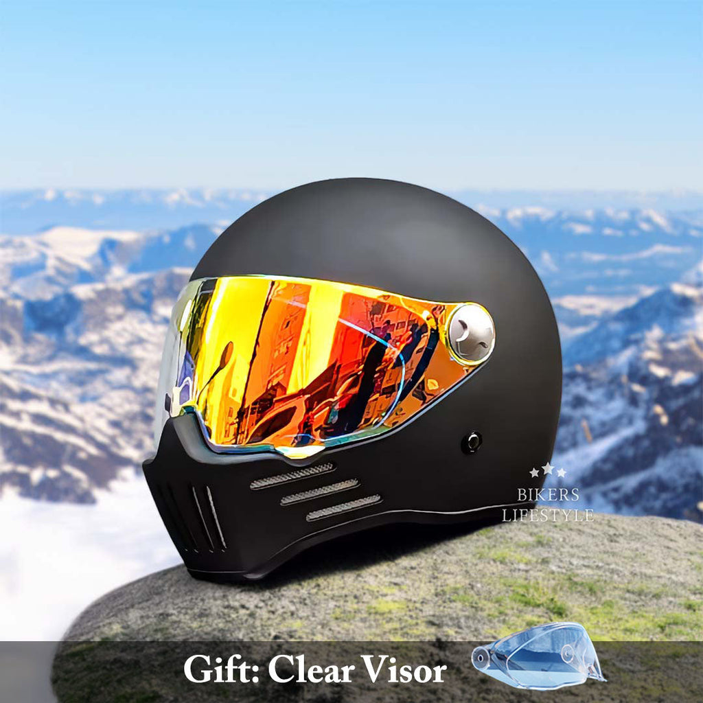 Crimson Visor Cruiser Helmet With Full Face DOT And ECE Approval