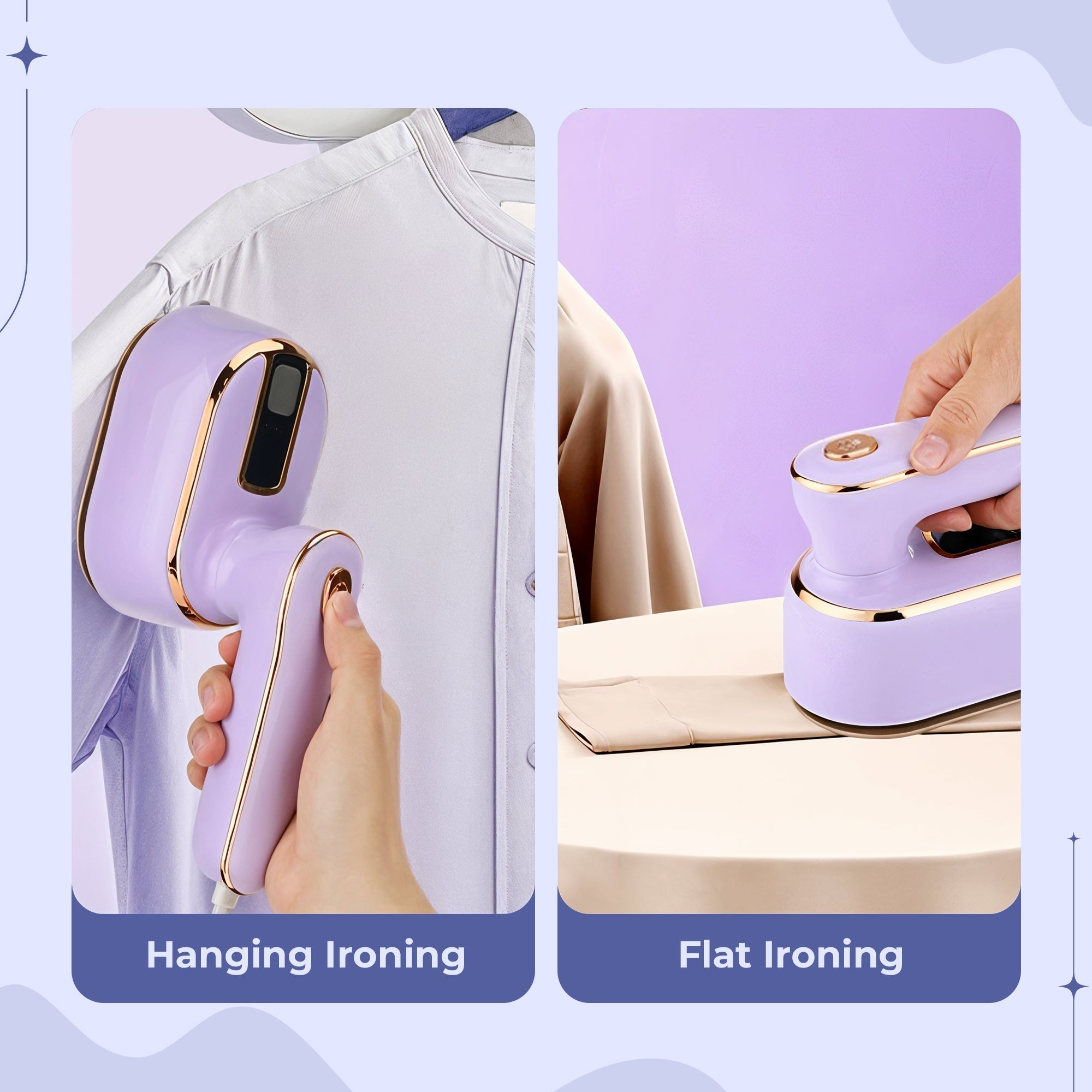 Steamgo Travel Size Micro Steam Iron For Wrinkle Reduction