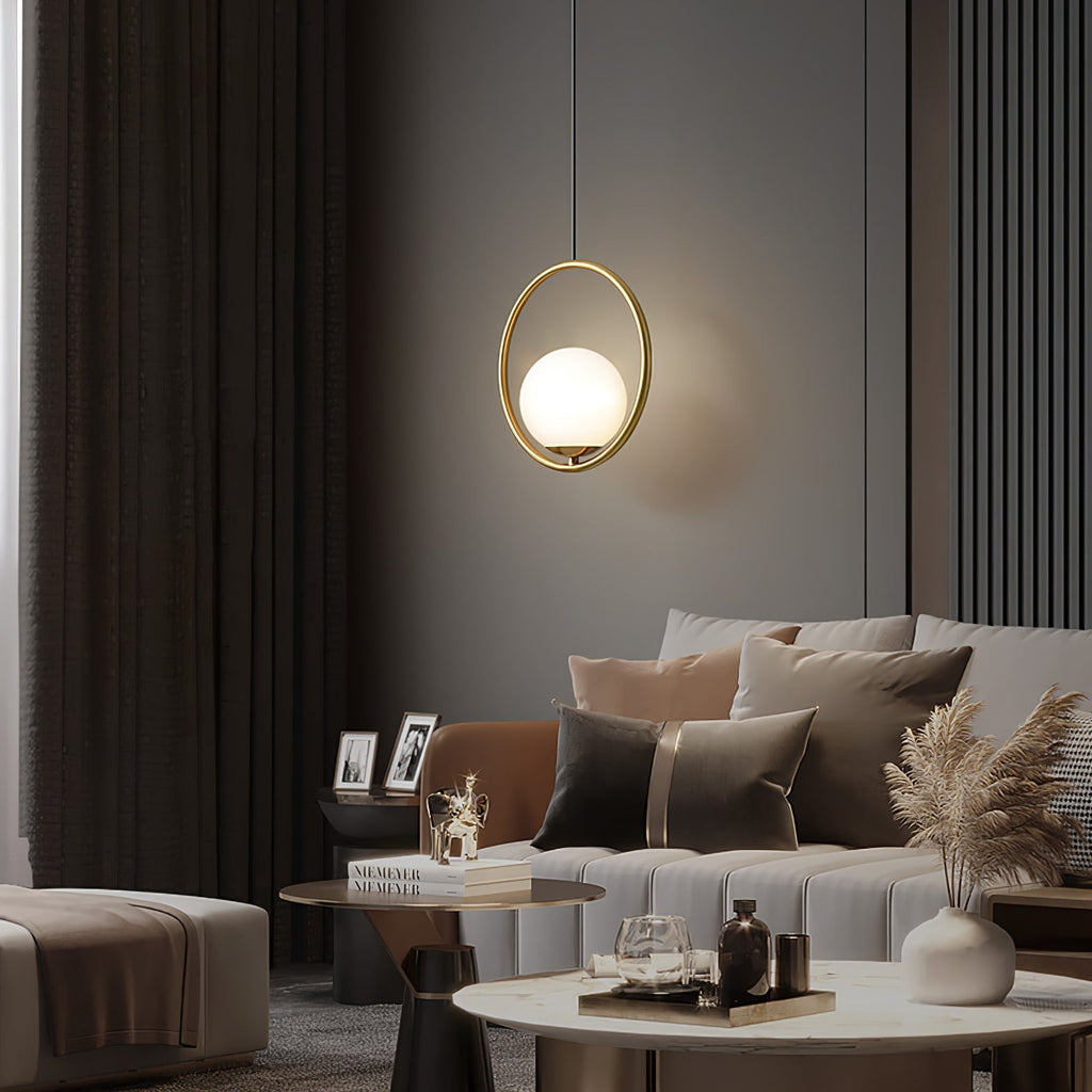 Astra Kovové a skleněné závěsné svítidlo, moderní lampový design