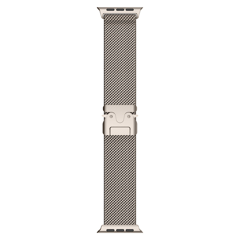 クラシックなミラネーゼスタイルのループクロージャー付きApple Watchオーロラメッシュバンド
