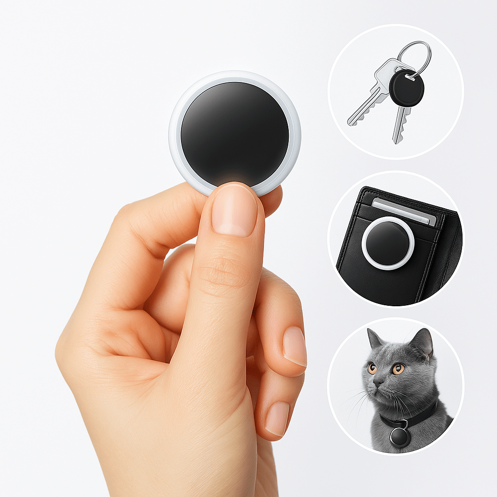 TrailTag Mini Bluetooth GPS Tracker for Keys and Valuables