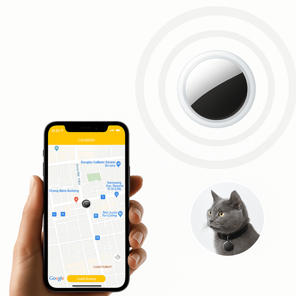 TrailTag Mini Bluetooth GPS Tracker for Keys and Valuables