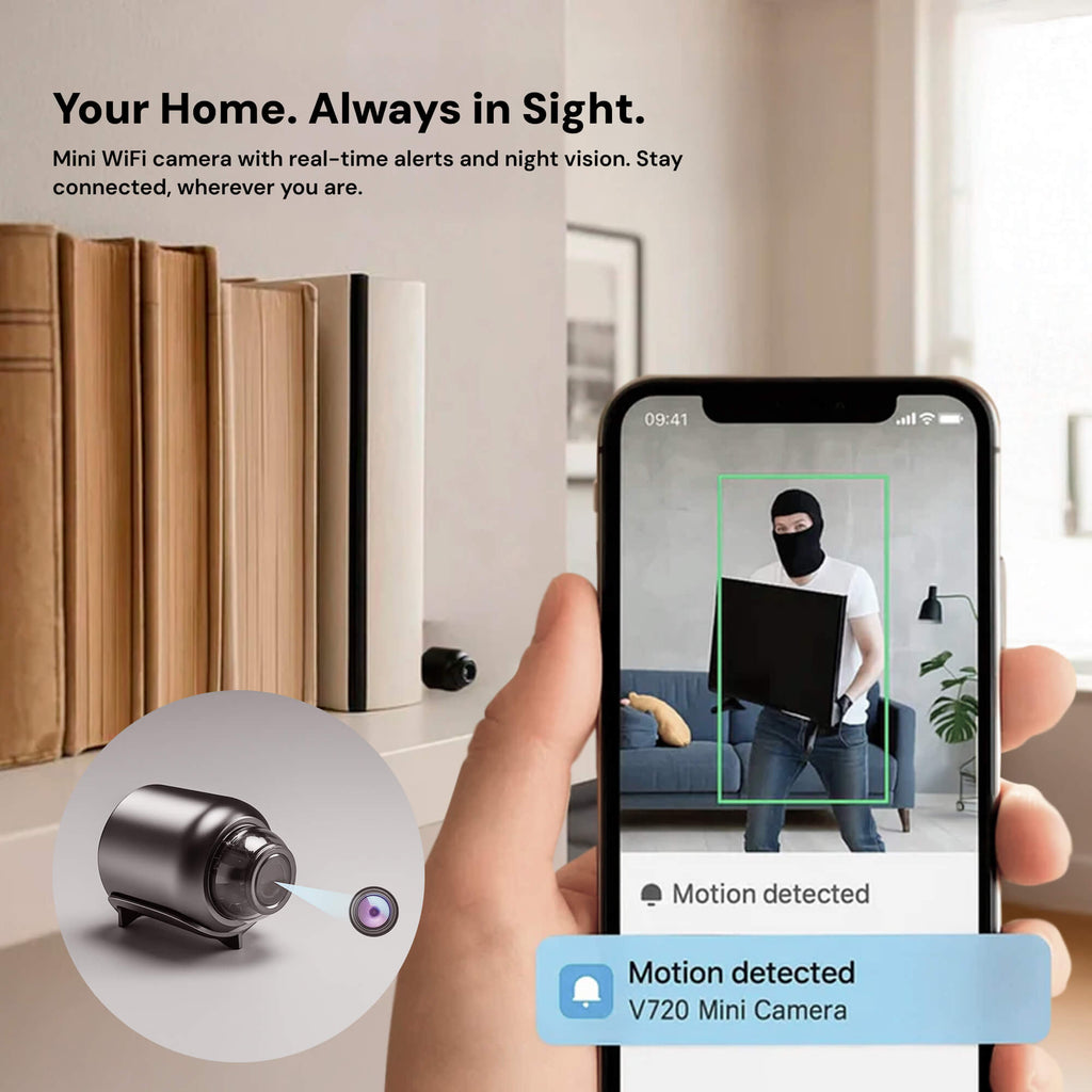 AeroGuard Hidden Wireless Surveillance Camera For Nanny Monitoring With Audio