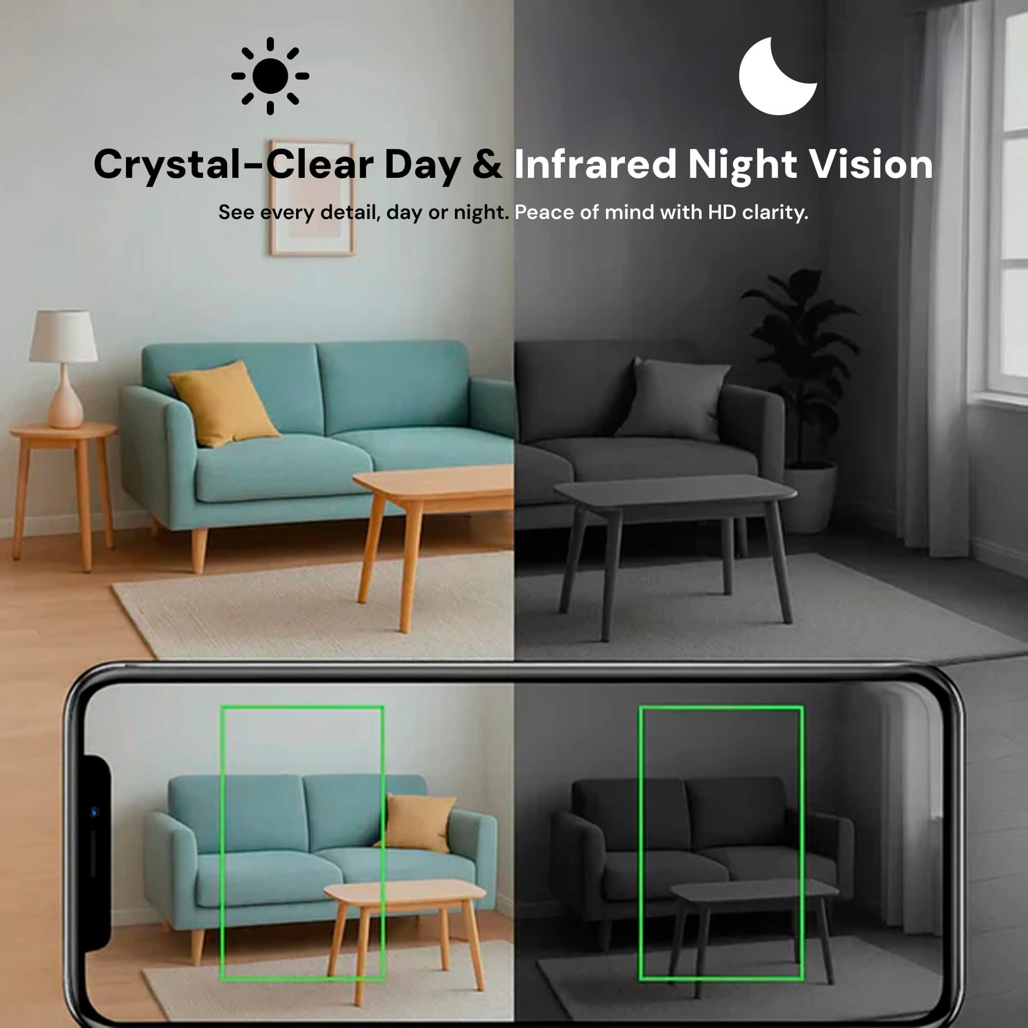 AeroGuard Hidden Wireless Surveillance Camera For Nanny Monitoring With Audio