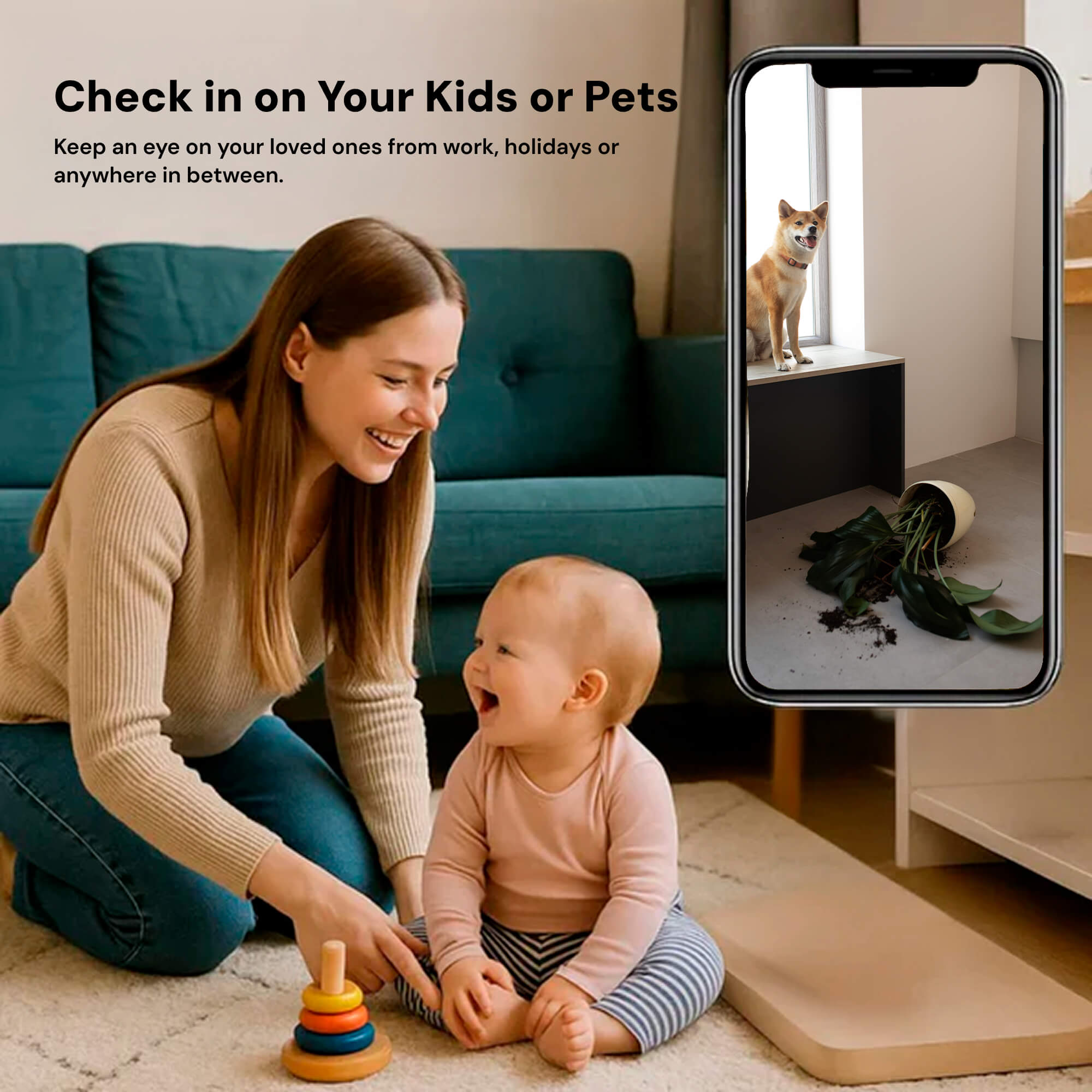 AeroGuard Hidden Wireless Surveillance Camera For Nanny Monitoring With Audio