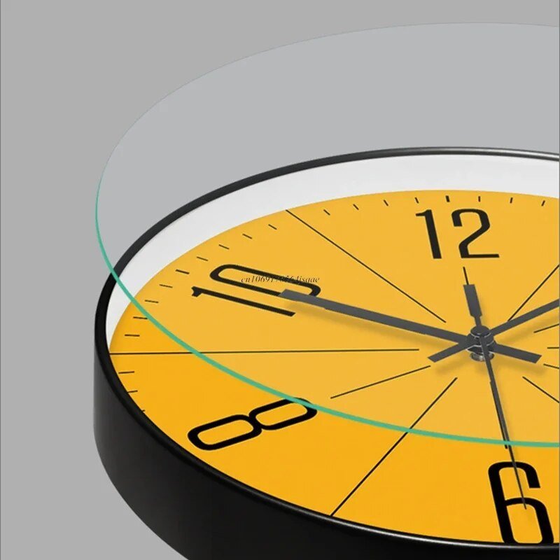 NordicTick Black Minimalist Wall Clock With Quartz Movement For Modern Interiors
