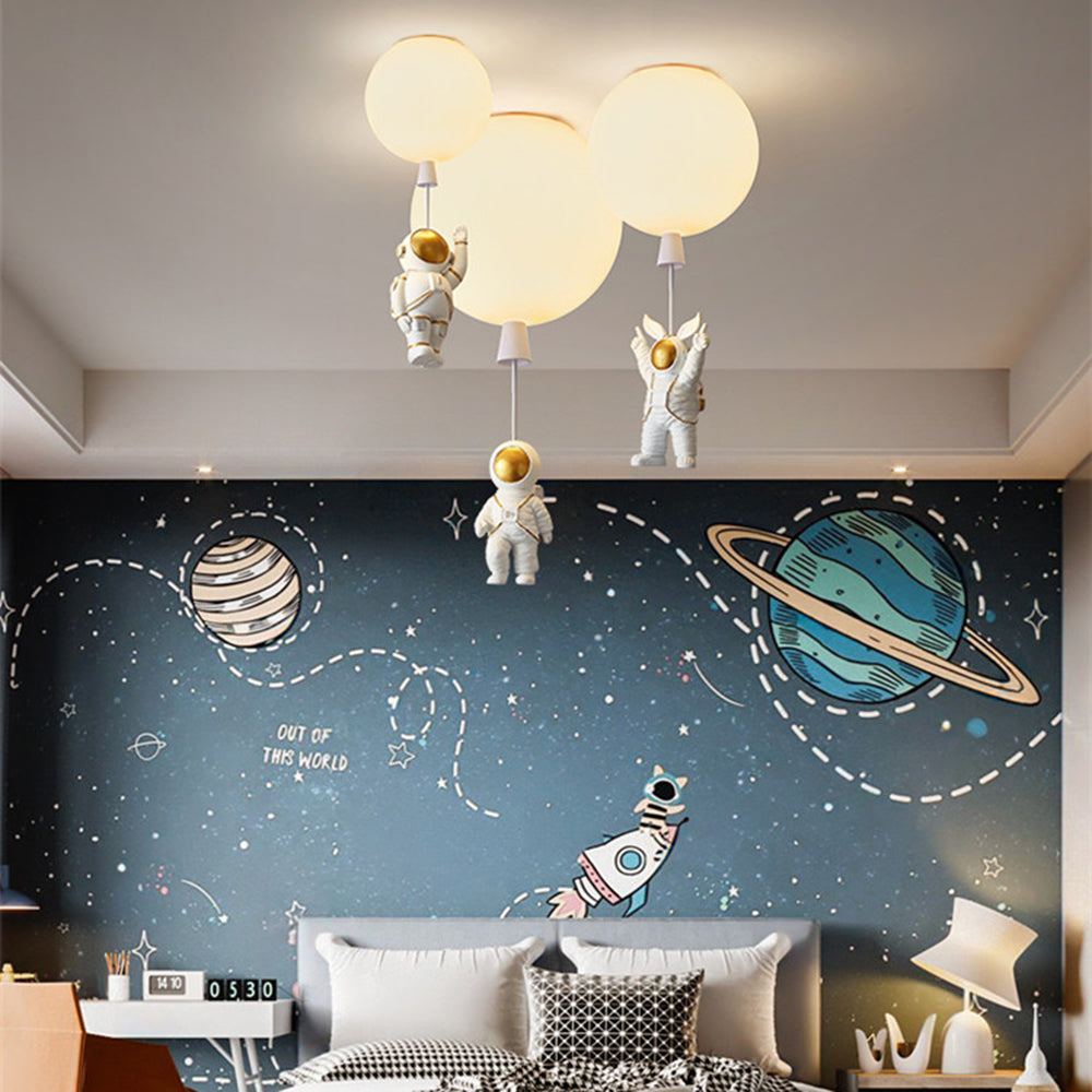 LumaNova Orbit Månependel Moderne LED Astronautlampe