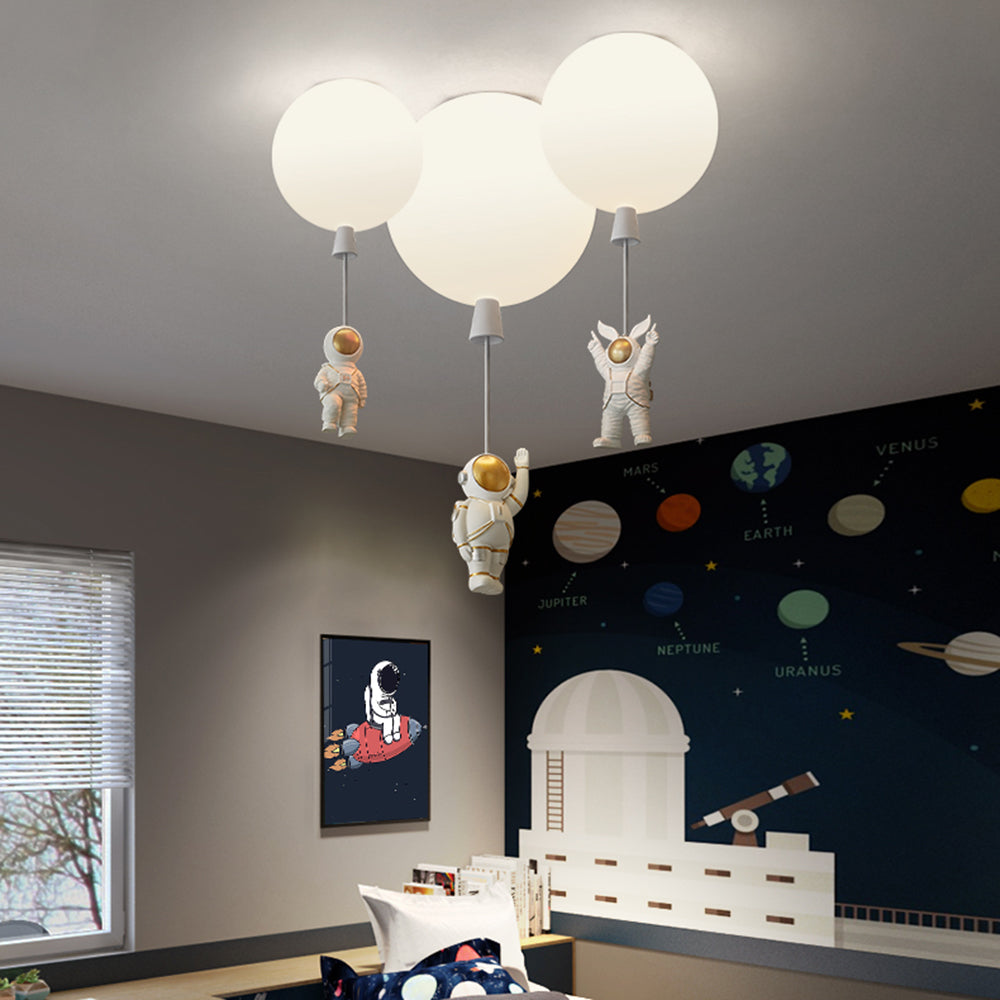 LumaNova Orbit Månependel Moderne LED Astronautlampe