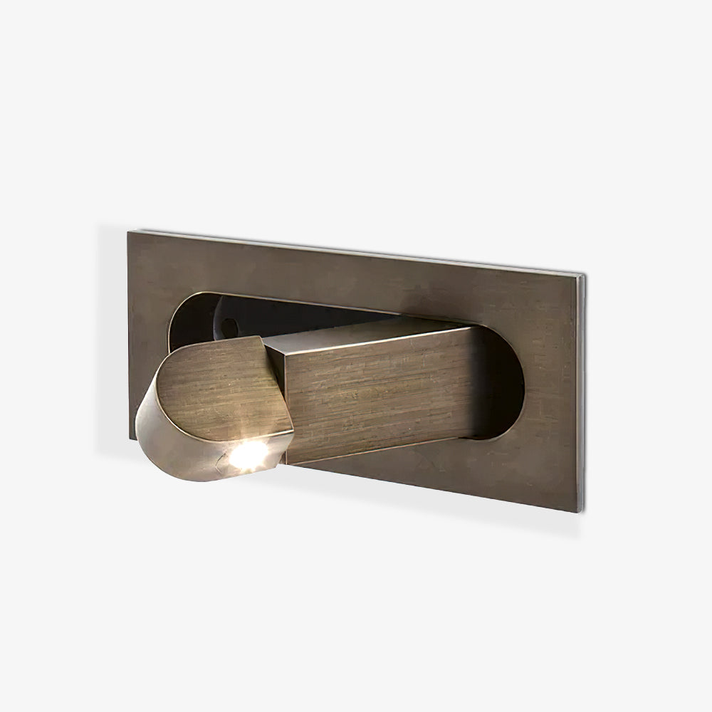 Lampada da parete LED da comodino LumaNova Arc con retroilluminazione ambientale