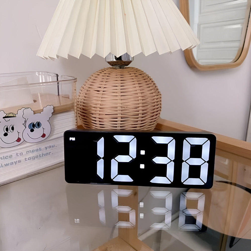 AuraLed Inteligentny Budzik LED z Niestandardową Funkcją Drzemki i Zasilaniem z Baterii USB