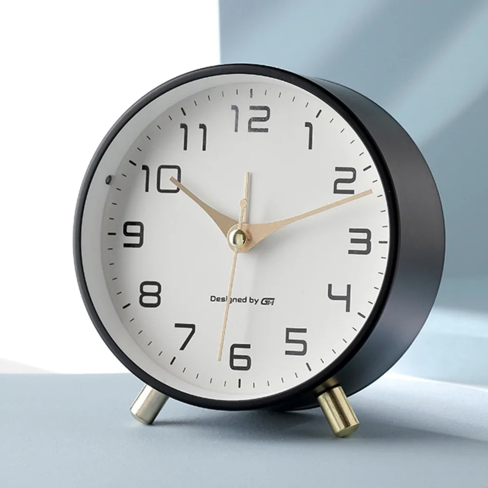 Nordic Time Table Clock With Silent Scandinavian Design