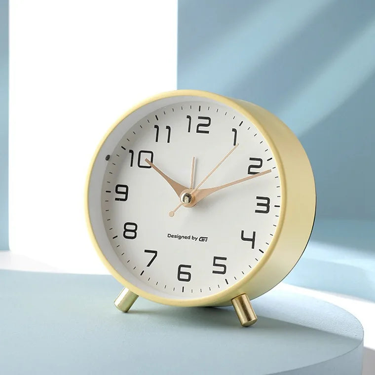 Nordic Time Table Clock With Silent Scandinavian Design